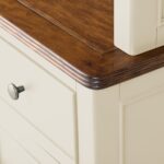 queensbury cream oak top sideboard detail