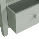 florence sage green room divider drawer detail