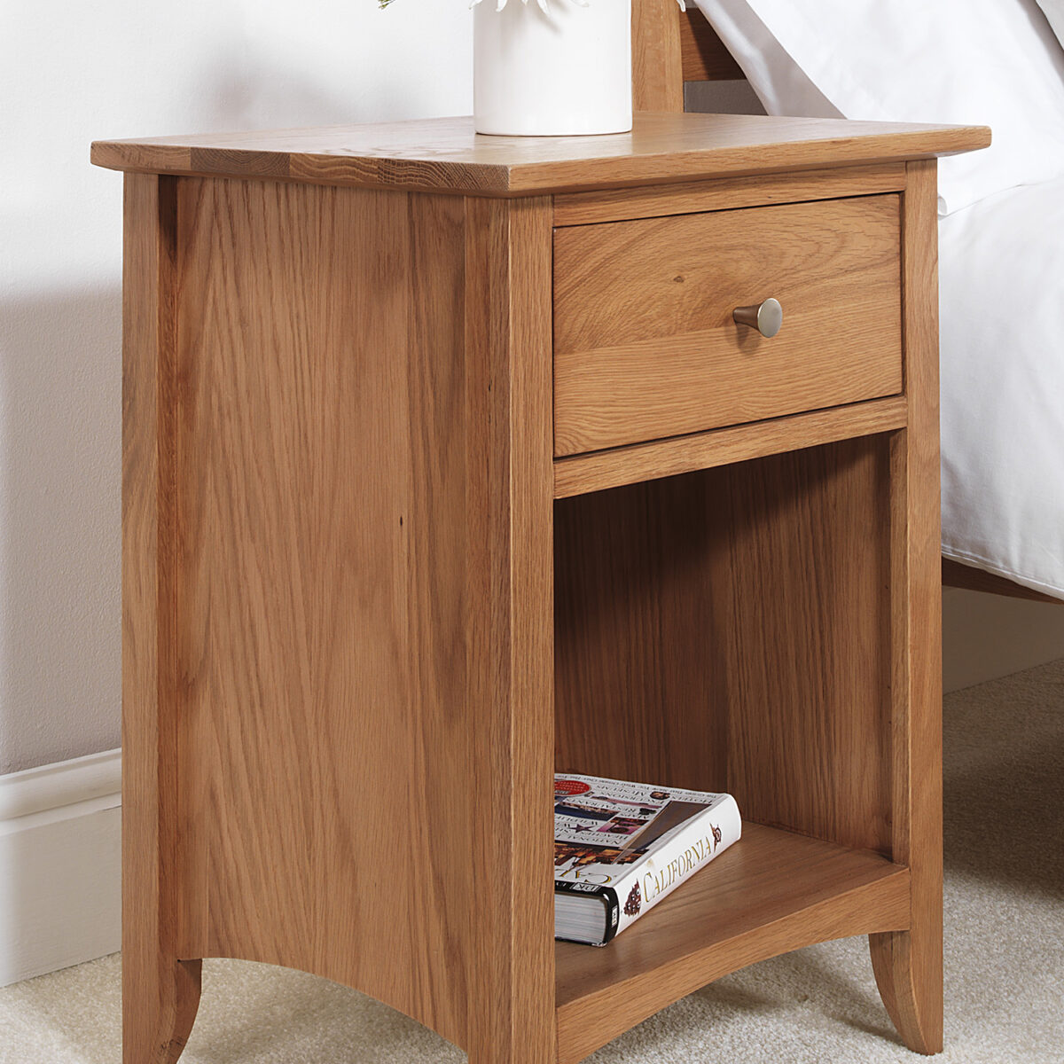 edward hopper 1 drawer bedside table