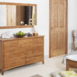 edward hopper oak 7 drawer chest