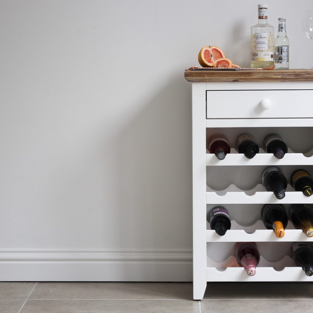 Florence Wine Rack with Drawer