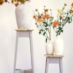 Florence set of two wooden plant stands