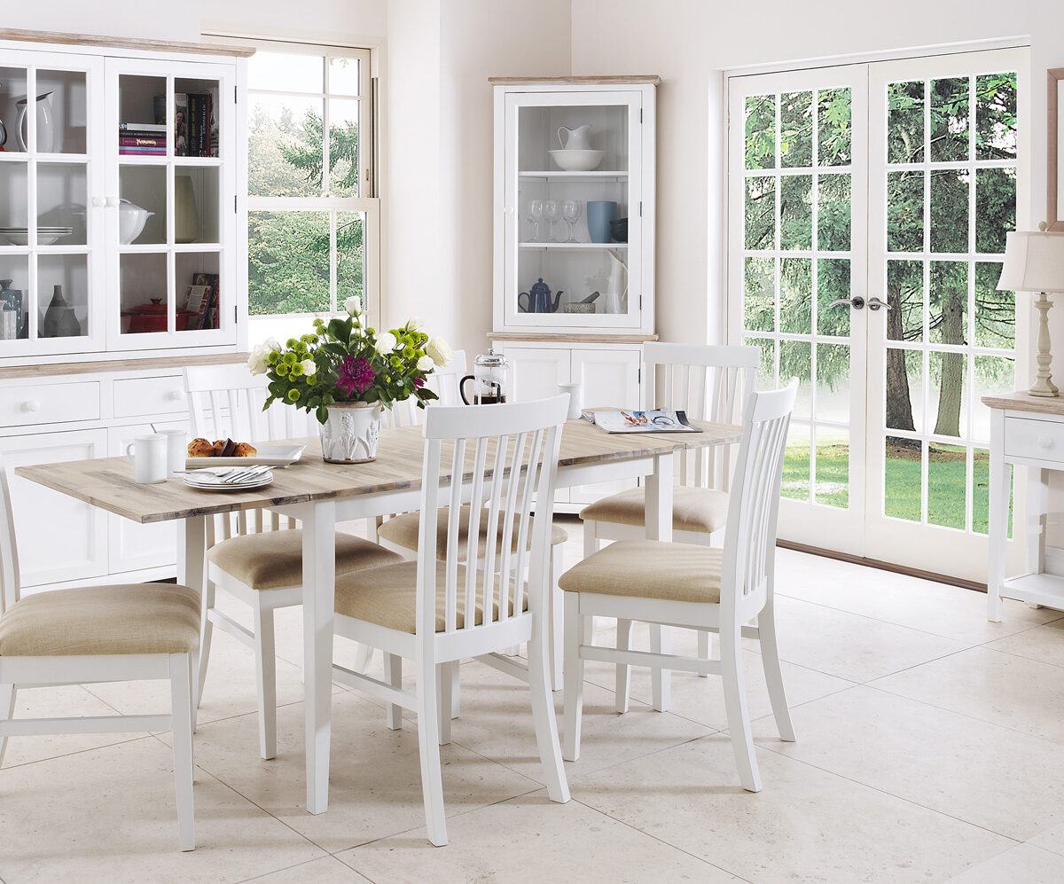 florence white console table