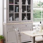 florence grey display cabinet