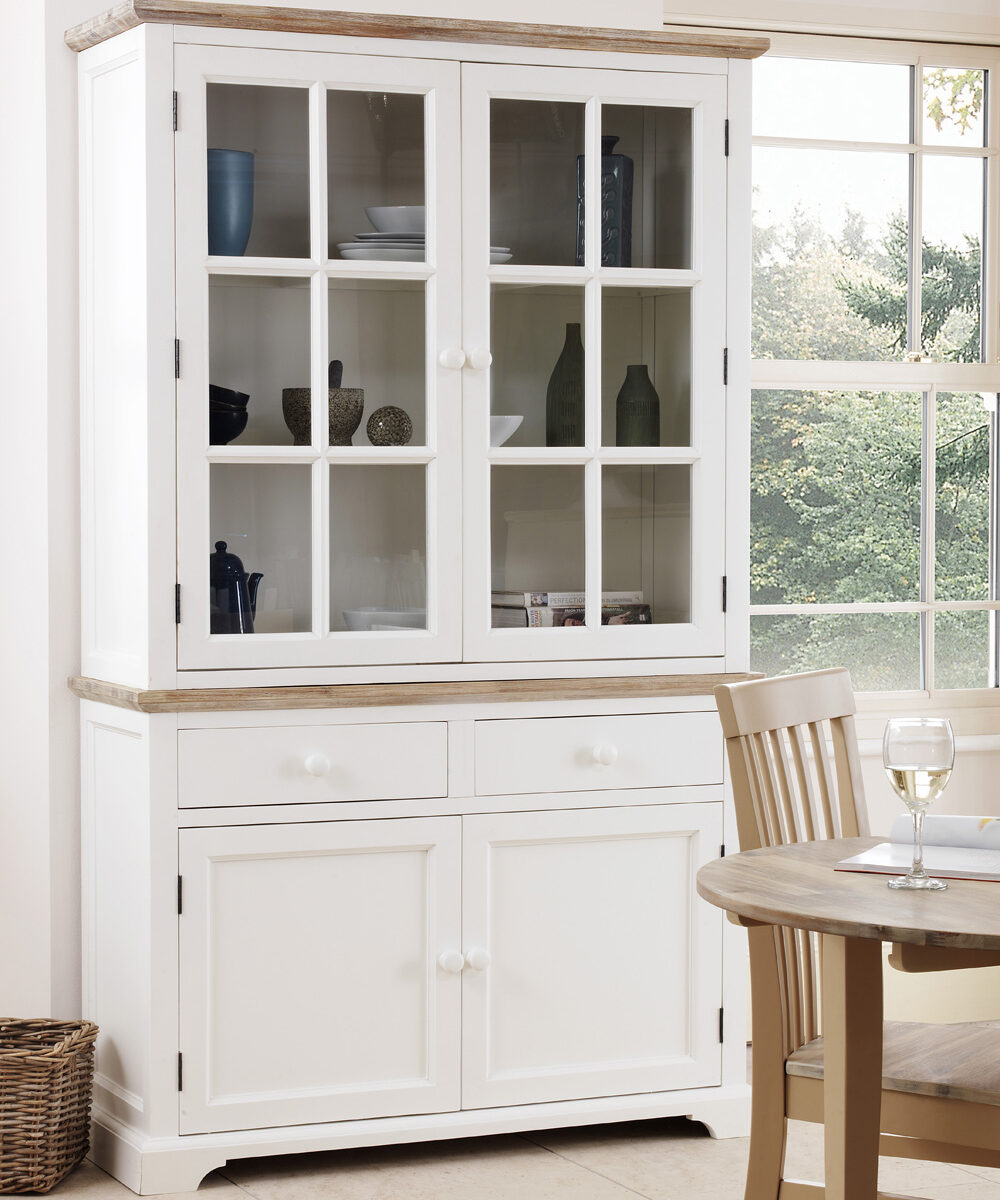 florence white display cabinet