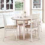 Florence round white extending table