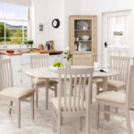 Florence oval extending table truffle