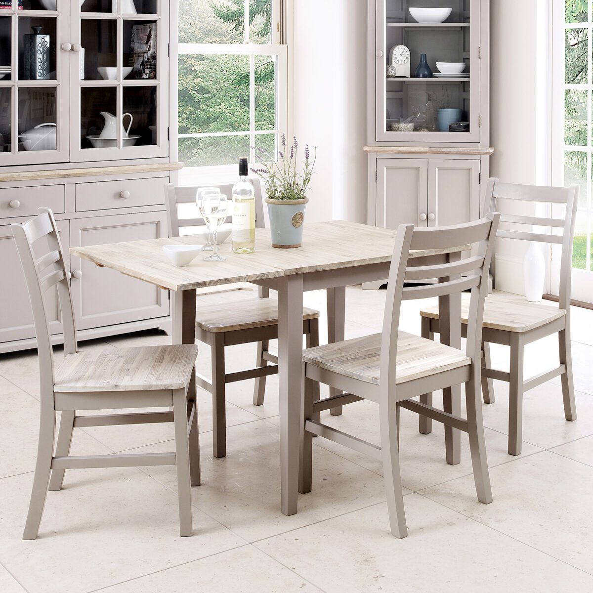 Florence square extending table truffle