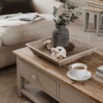 Florence Truffle Coffee Table with 2 Drawers and Storage