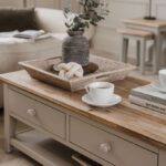 Florence Truffle Coffee Table with 2 Drawers and Storage