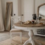 Florence White Round Dining Table 120cm