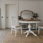 Florence White Round Dining Table 120cm