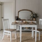 florence white square extending table