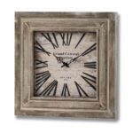 Grand Central Station Square Wooden Clock