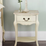 Juliette shabby chic champagne bedside table