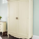 Juliette shabby chic champagne double wardrobe