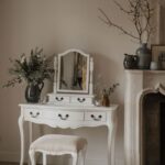 Juliette Shabby Chic White Trinket Mirror