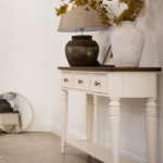 Queensbury Cotswold Cream console table side view