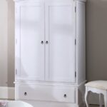 Romance true white double wardrobe with drawer