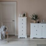 Romance Antique White Large Chest of Drawers