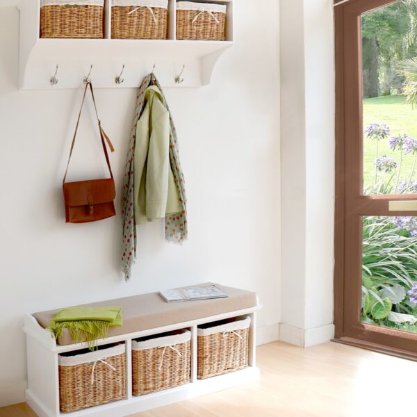 Tetbury Large Hallway Set with natural baskets