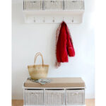 Tetbury white storage bench image